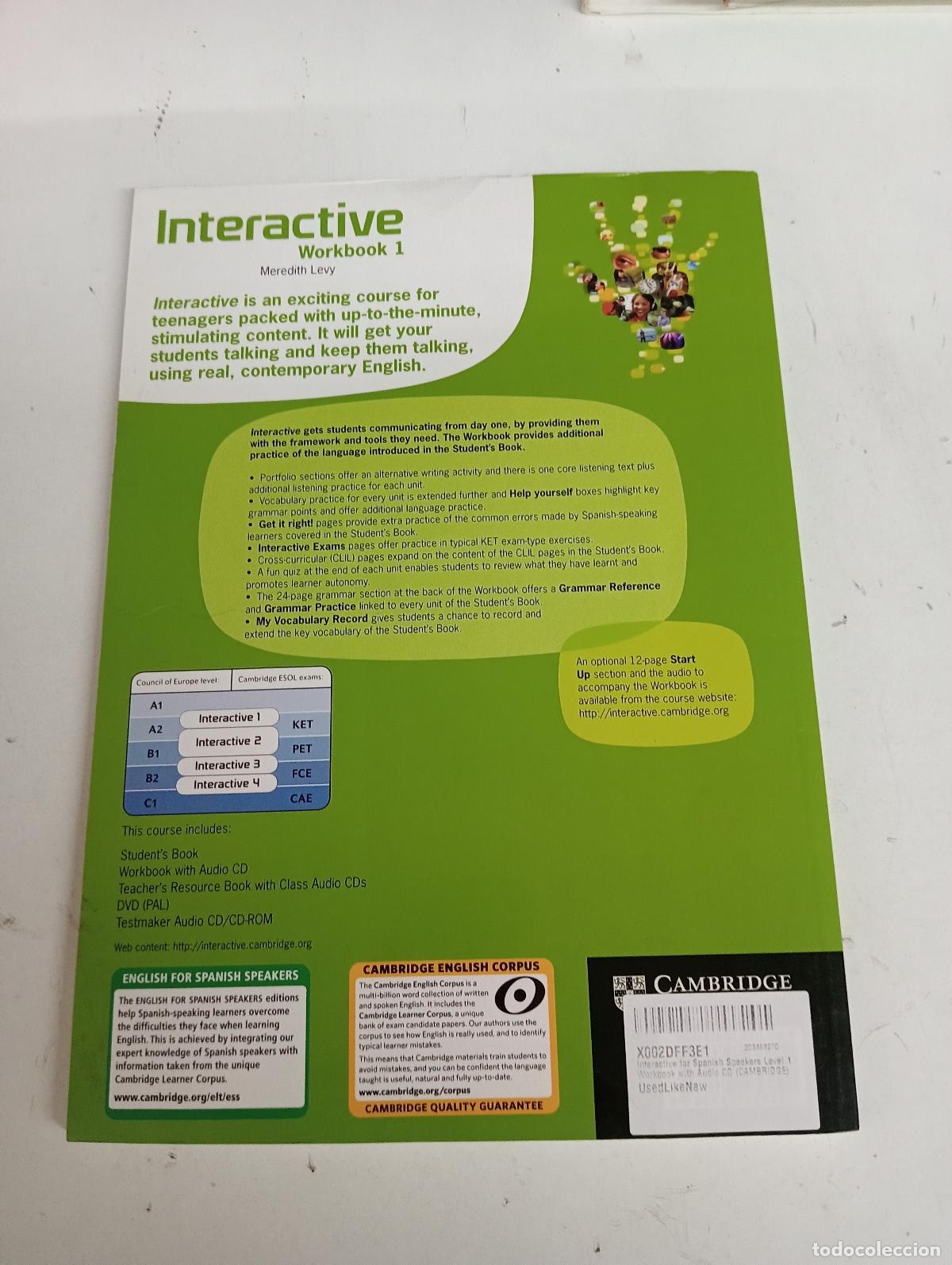 Libros de segunda mano: Interactive for Spanish Speakers Level 1 Workbook with Audio CD - Levy, Meredith - Foto 2
