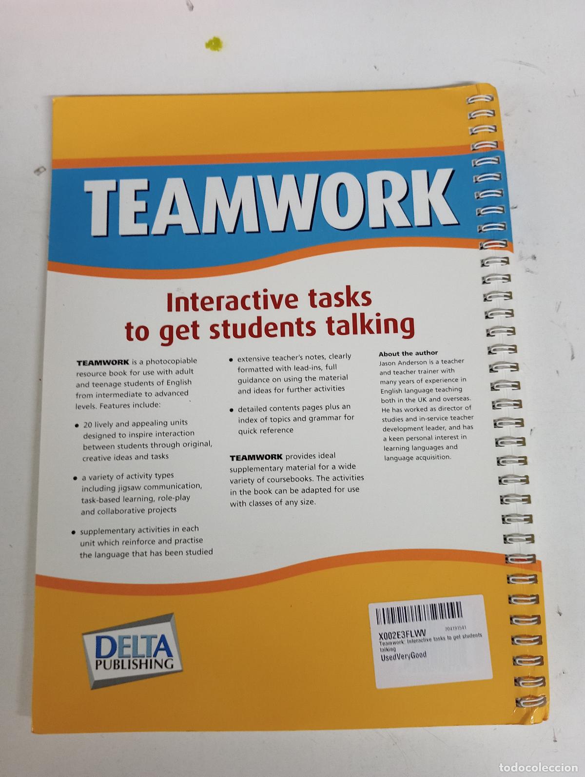 Libros de segunda mano: Teamwork: Interactive tasks to get students talking - Anderson, Jason - Foto 2
