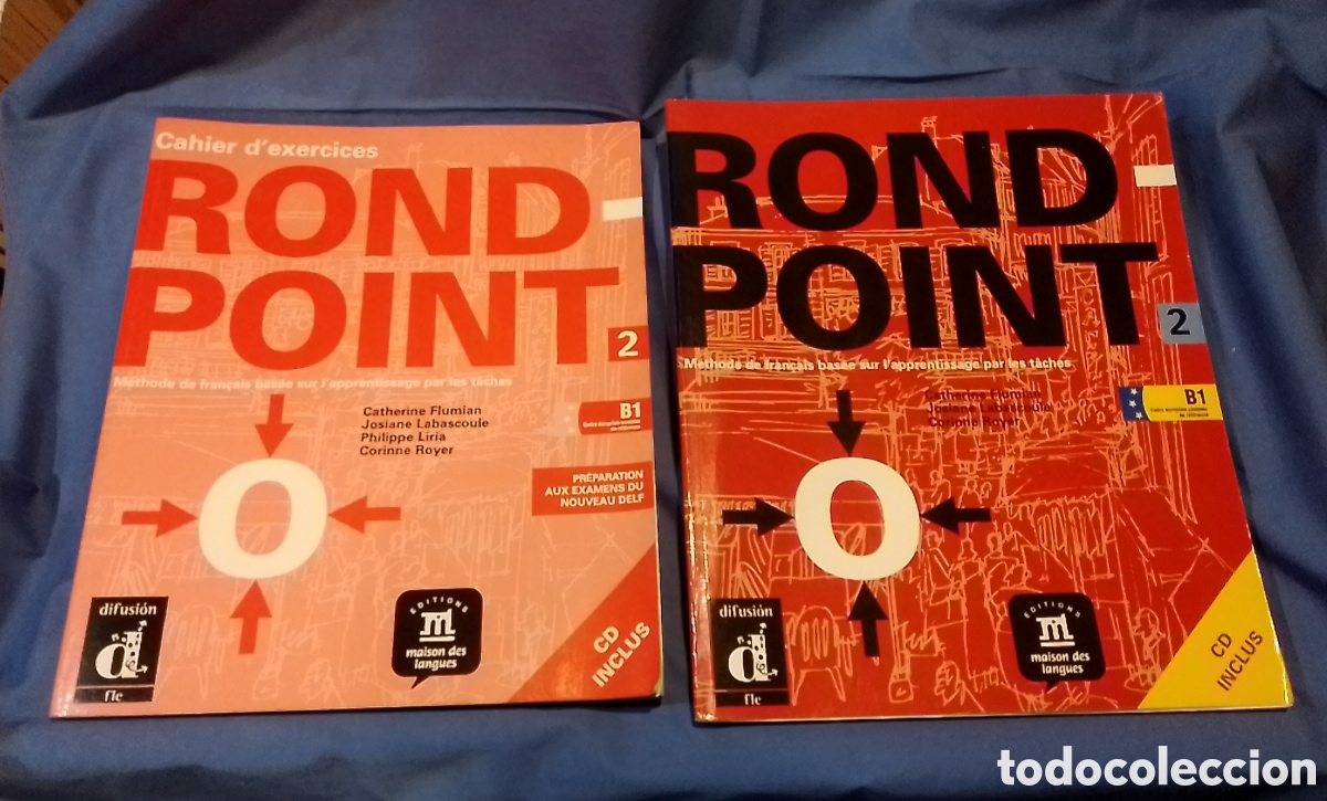 Libros de segunda mano: Libro y cuaderno Rond Point y CDs