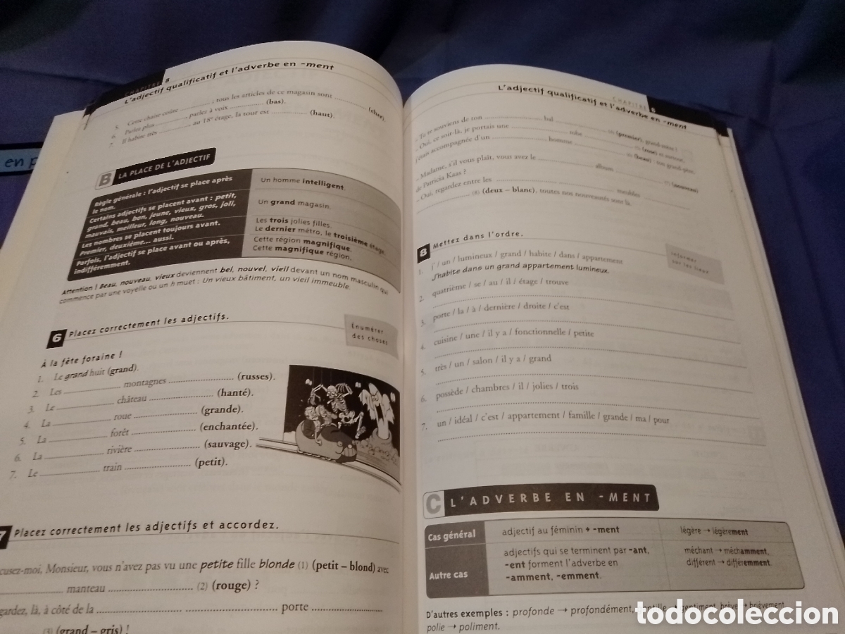 Libros de segunda mano: Libro Exercices de grammaire niveau debutant e intermediaire - Foto 6