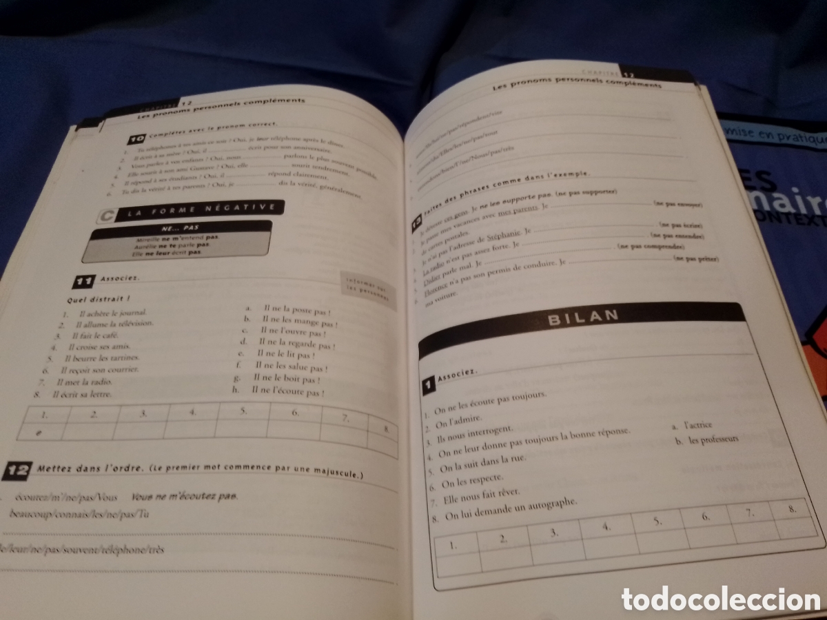 Libros de segunda mano: Libro Exercices de grammaire niveau debutant e intermediaire - Foto 10