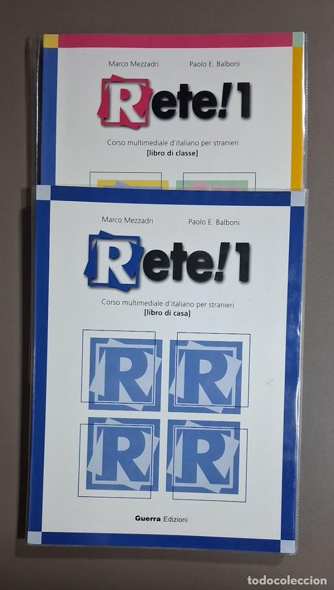 Libros de segunda mano: Rete! 1. Curso italiano. Libro di Casa & Libro di Classe. 2 libros + CD. Muy buen estado!