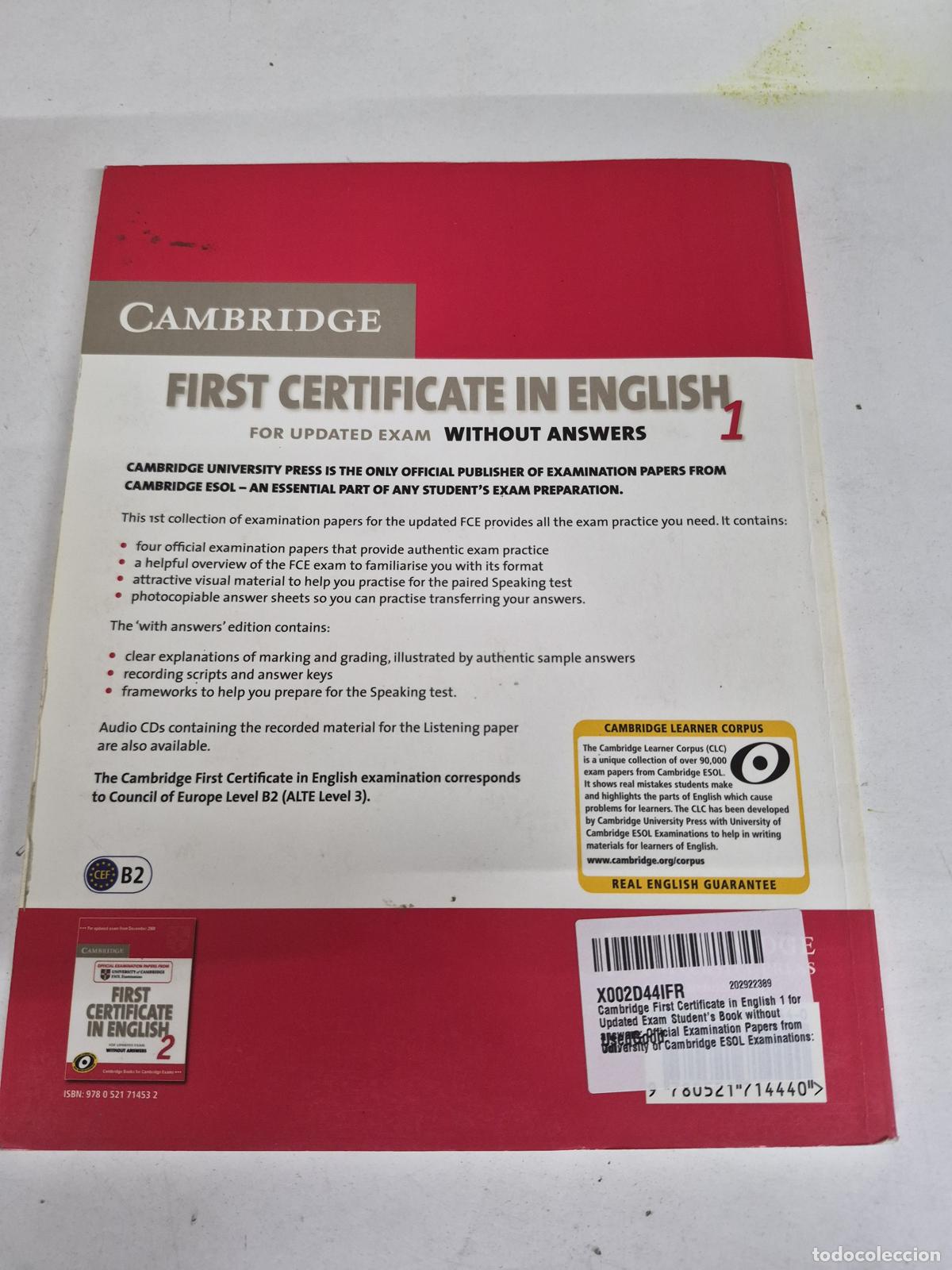Libros de segunda mano: First Certificate in English 1 - Foto 2