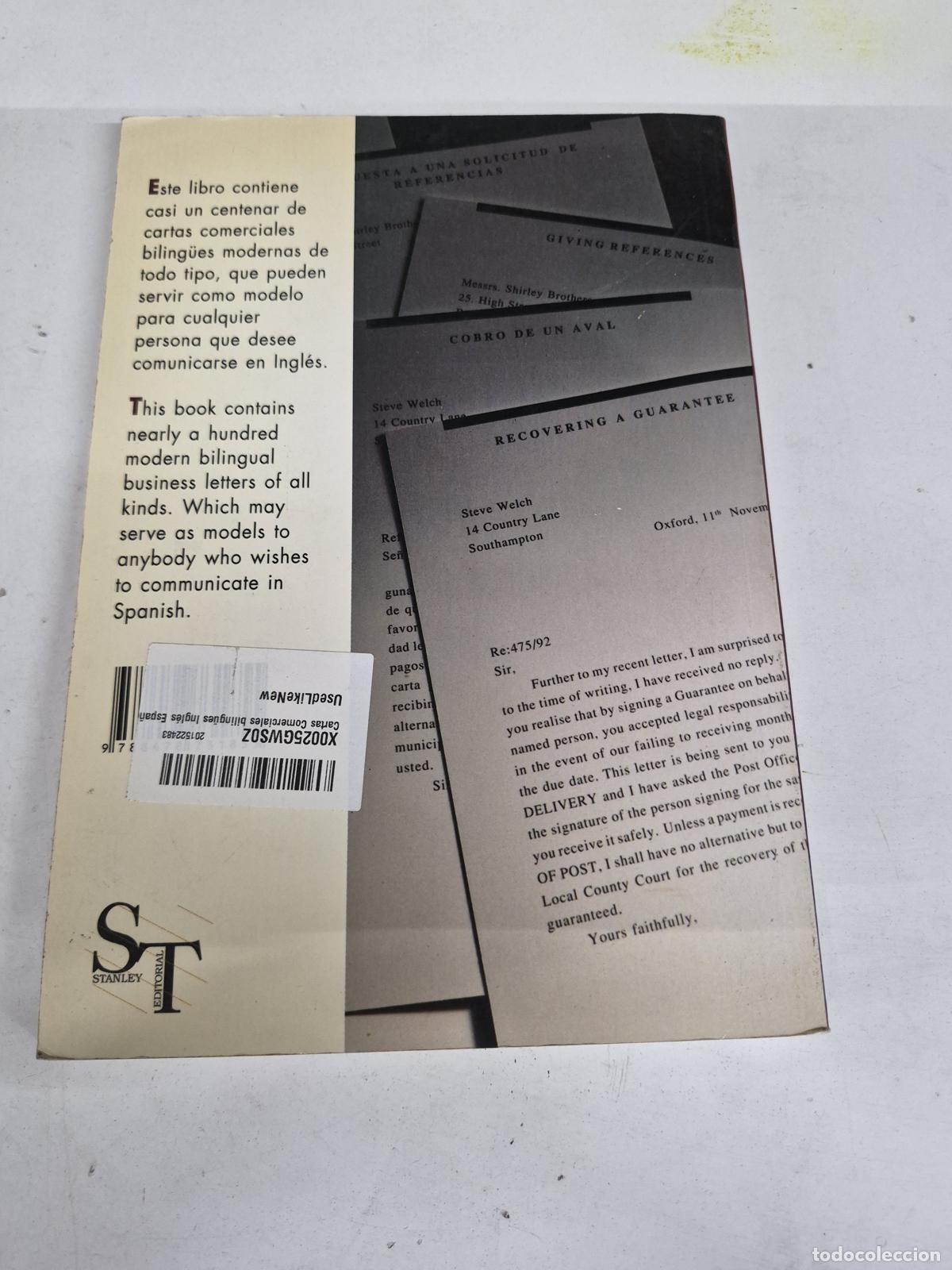 Libros de segunda mano: Bilingual Business Letters - Foto 2