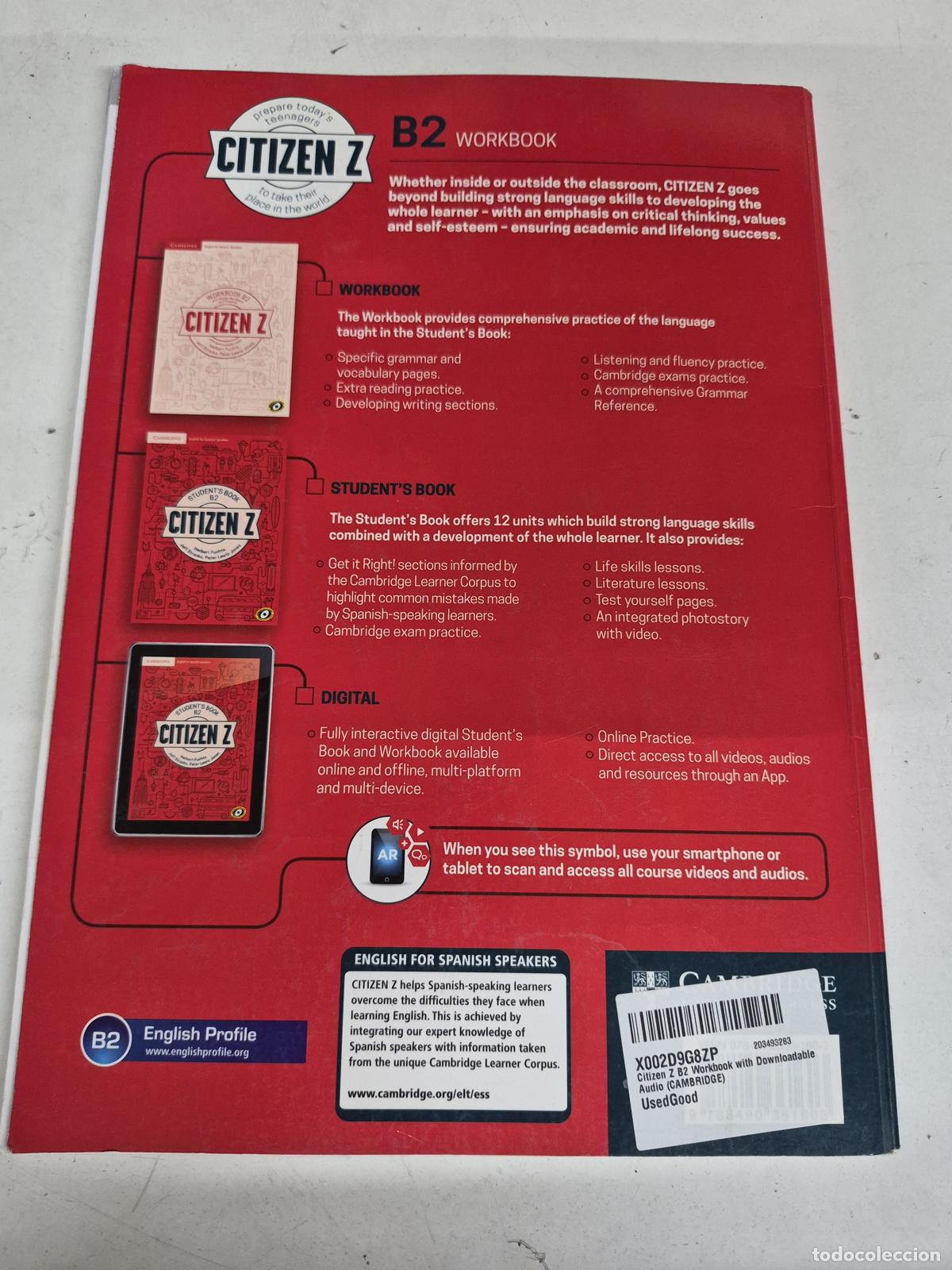 Libros de segunda mano: Citizen Z Workbook B2 - Cambridge - Foto 2