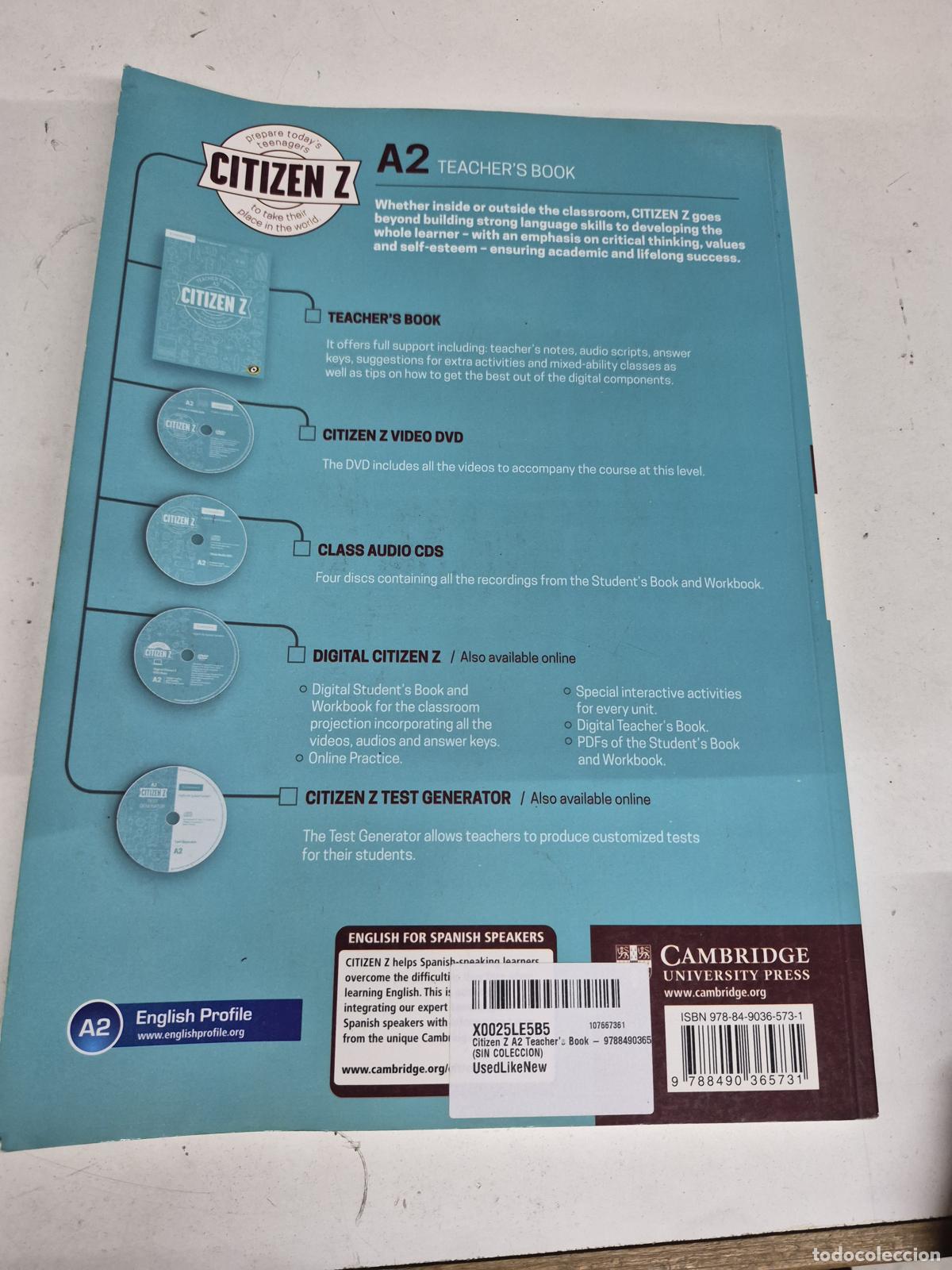 Libros de segunda mano: Citizen Z Teachers Book A2 - Foto 2