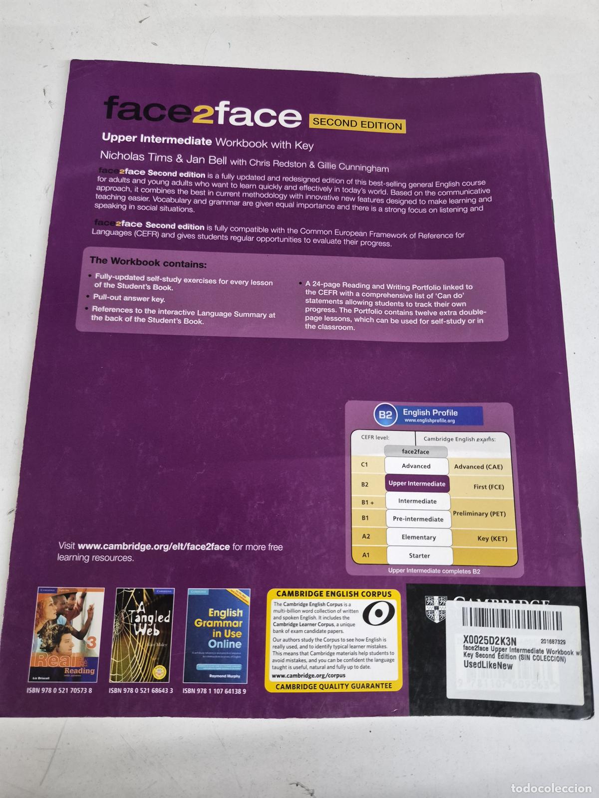 Libros de segunda mano: face2face Upper Intermediate Workbook with Key - Nicholas Tims, Jan Bell - Foto 2