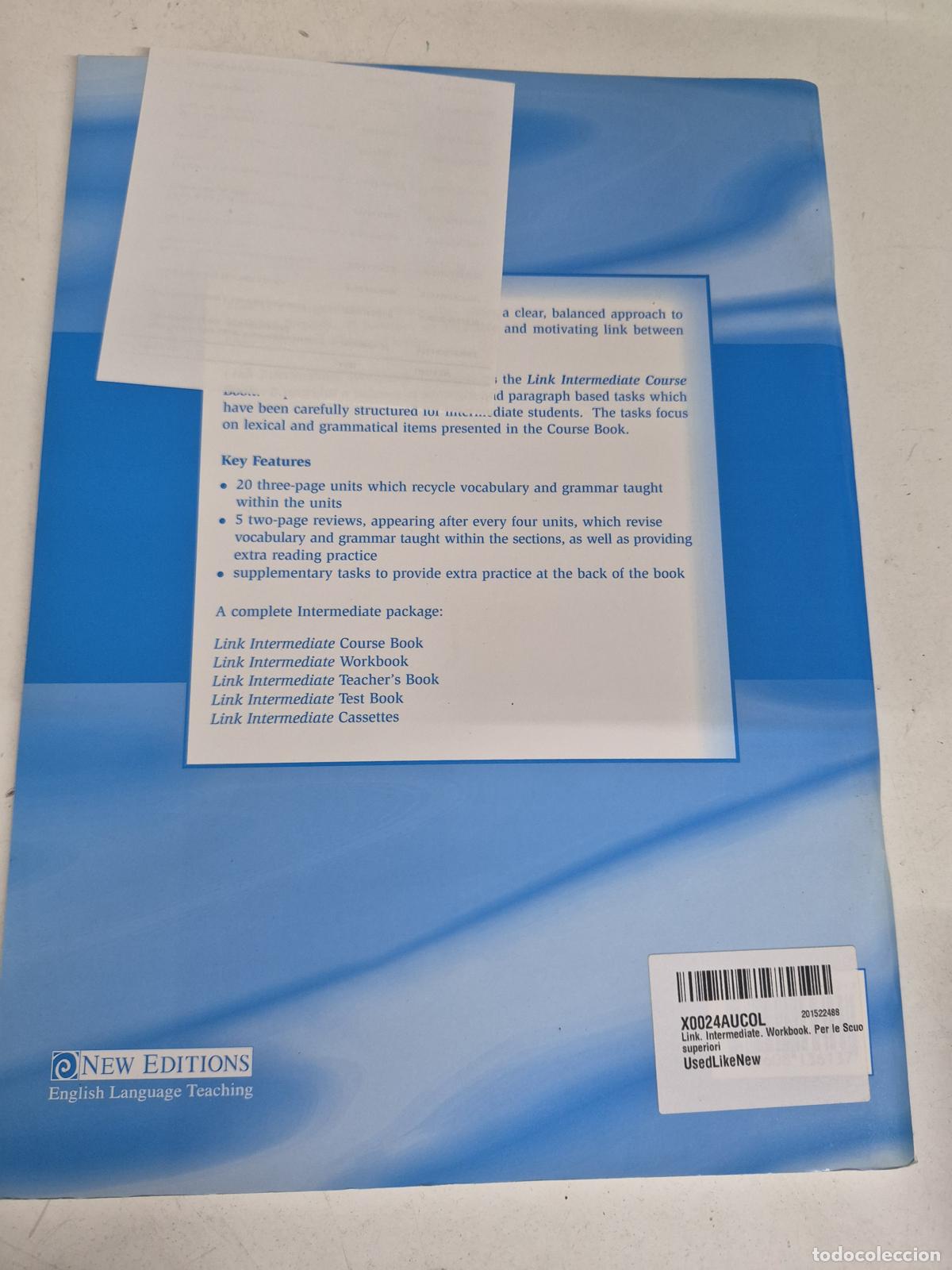 Libros de segunda mano: Link Intermediate Workbook - Gill Mackie; Nicholas Stephens - Foto 2