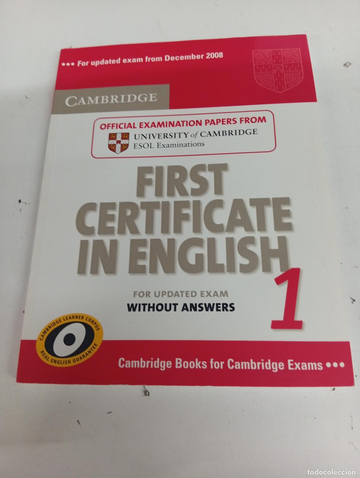 Libros de segunda mano: First Certificate in English 1 for Updated Exam Without Answers