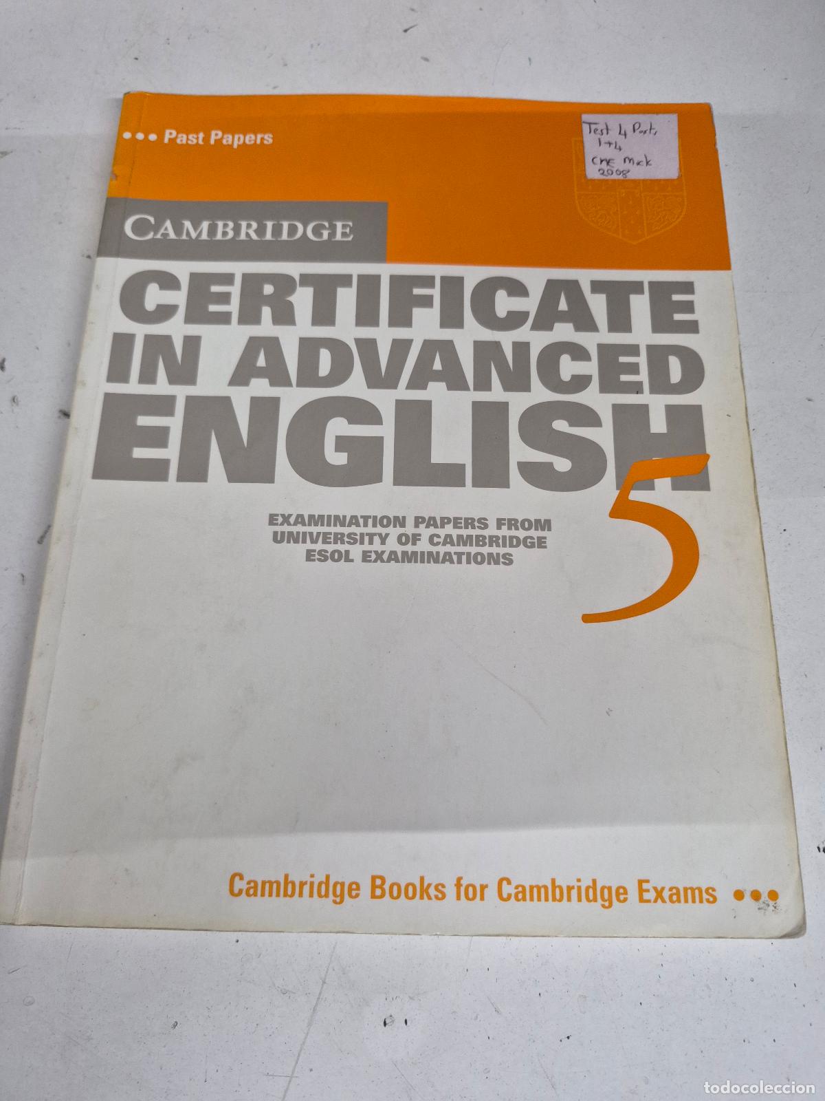 Second hand books: Cambridge Certificate in Advanced English 5 Student's Book (Examination Papers)