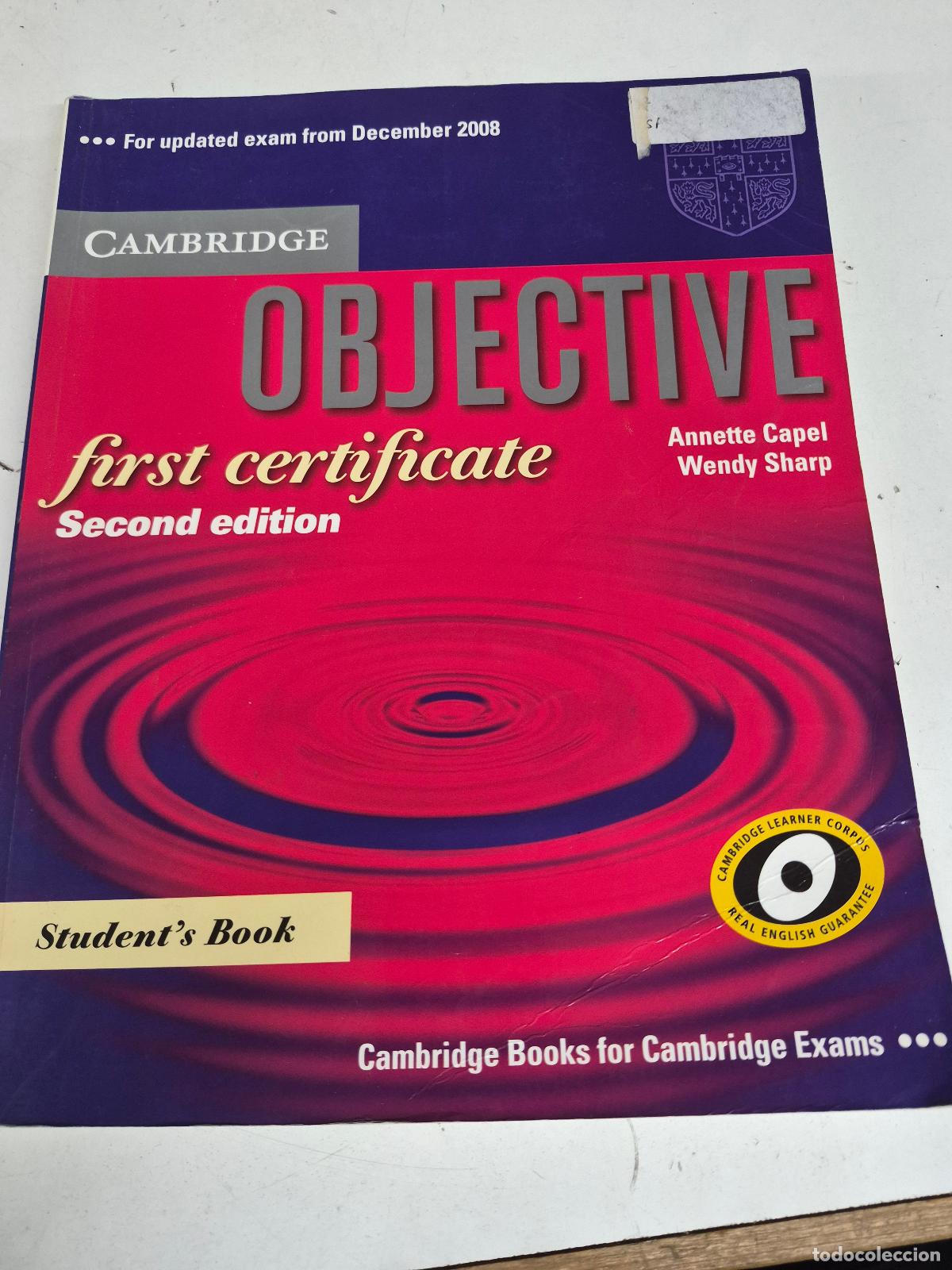 Second hand books: Objective First Certificate Student's Book (Second Edition) - Annette Capel, Wendy Sharp