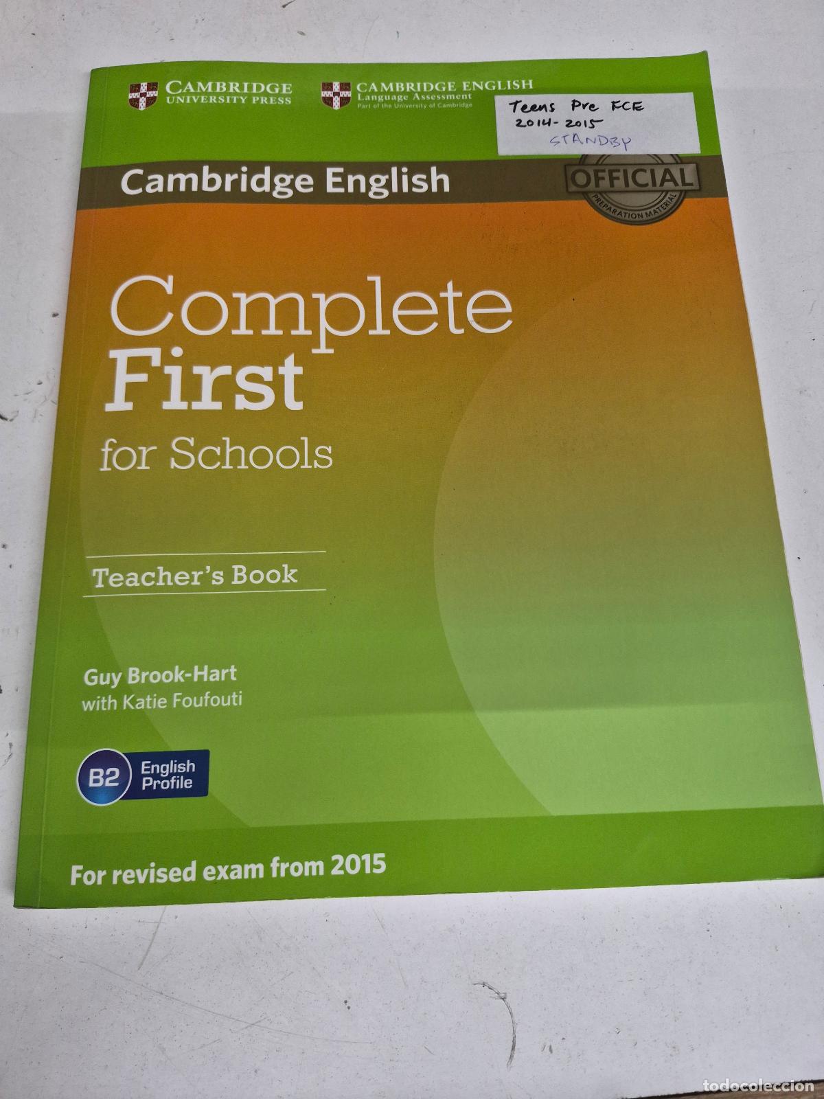 Second hand books: Complete First for Schools Teacher's Book - Guy Brook-Hart, with Katie Foufouti
