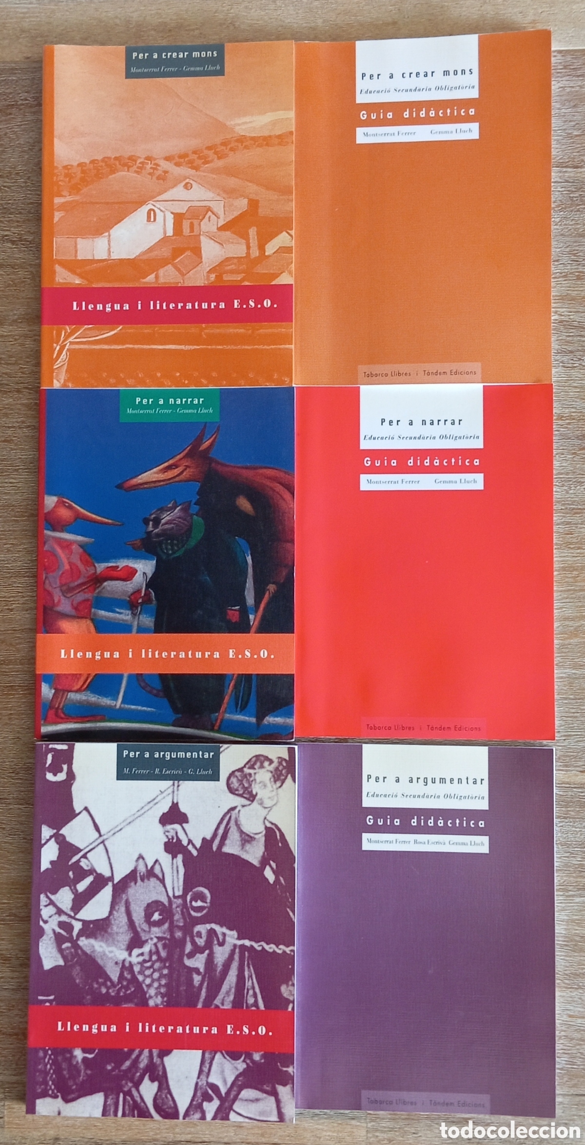 Libros de segunda mano: LOTE LLENGUA I LITERATURA ESO 6 LLIBRES
