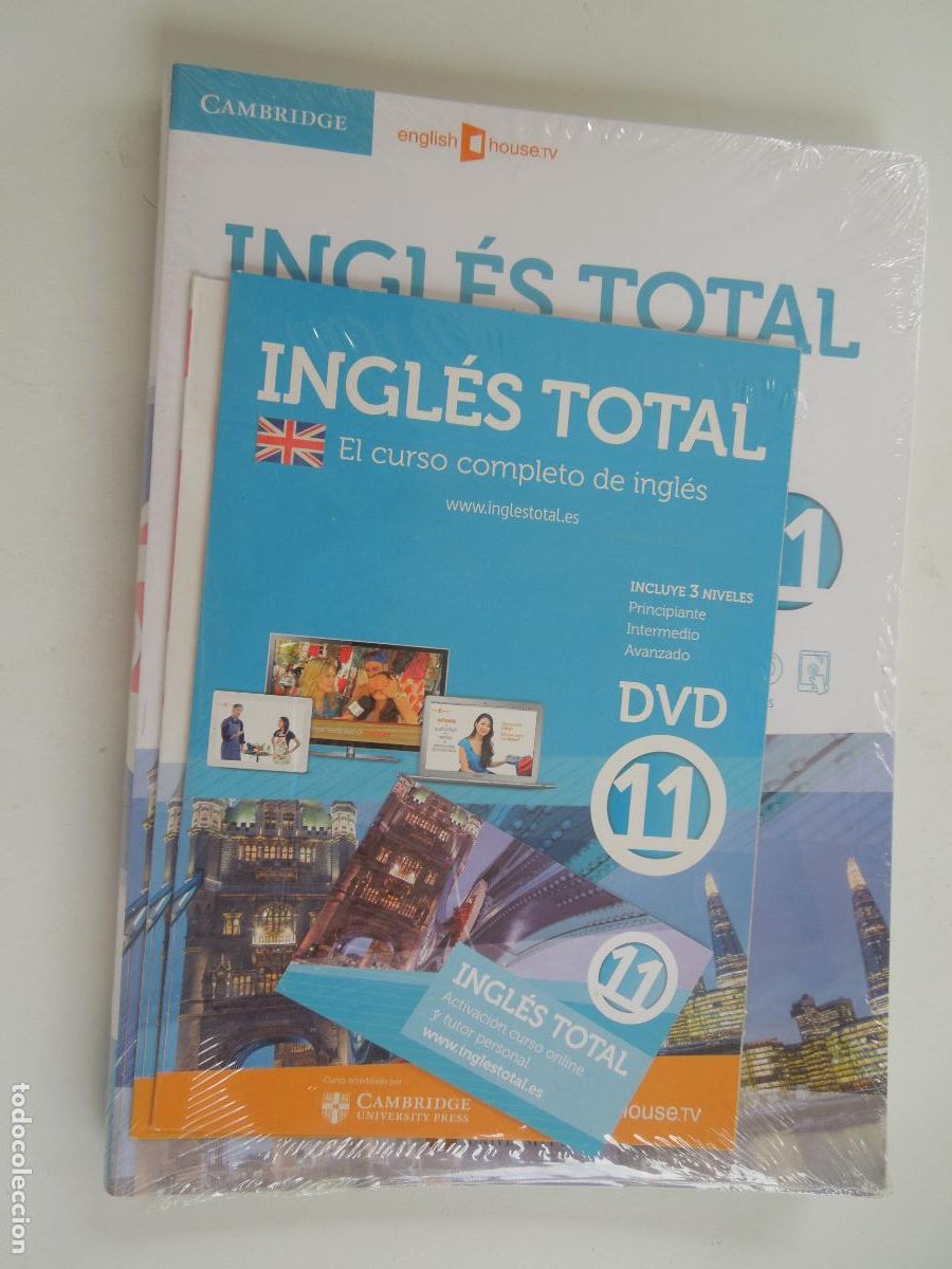 Libros de segunda mano: INGL&Eacute;S TOTAL 11 - CAMBRIDGE ENGLISH HOUSE TV - LIBRO +DVD + CD - PRECINTADO.
