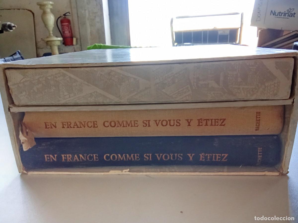 Libros de segunda mano: EN FRANCE COMMIE SI VOUS Y ETIEZ/HACHETTE MULTIFON/ EVA 206/estuche curso idiomas lo que ve fotos