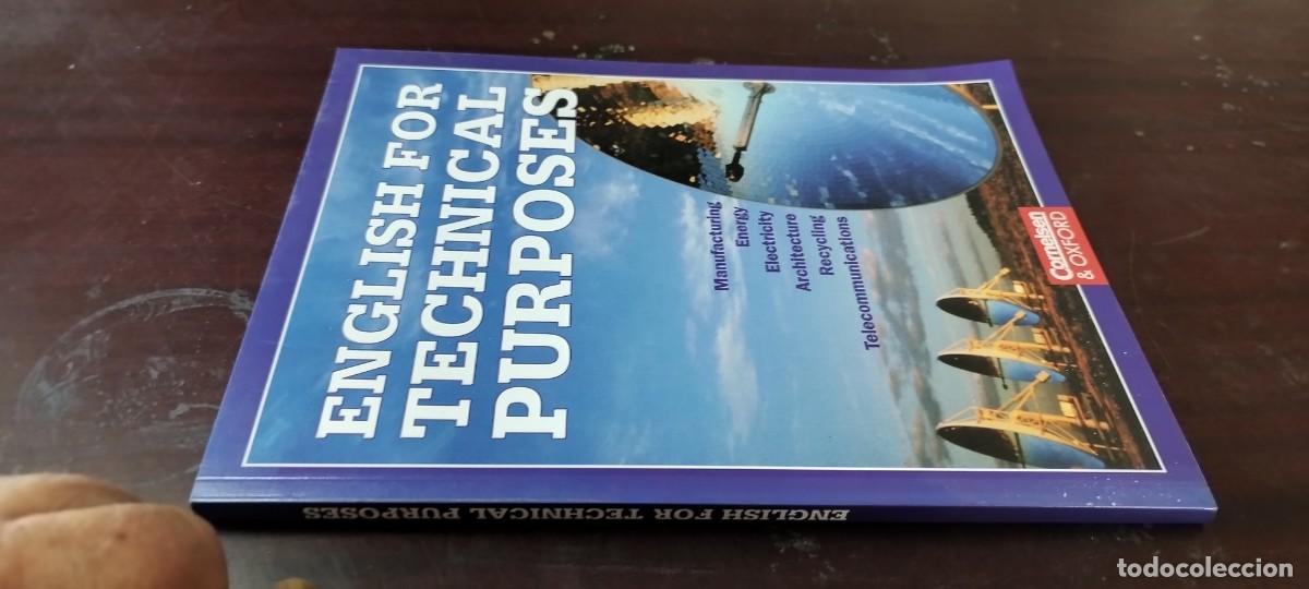 Libros de segunda mano: ENGLISH FOR TECHNICAL PURPOSES/ Ingl&eacute;s para fines t&eacute;cnicos: fabricaci&oacute;n, energ&iacute;a, electricidad, arqu