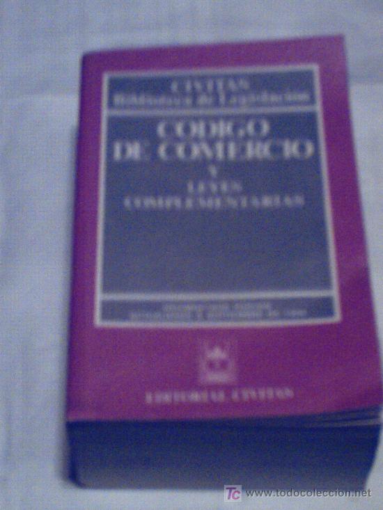 Libros de segunda mano: C&Oacute;DIGO DE COMERCIO Y LEYES COMPLEMENTARIAS POR M. LUISA APARICIO GONZ&Aacute;LEZ - Foto 1