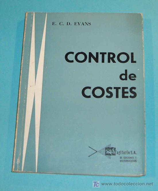 Libros de segunda mano: CONTROL DE COSTES. E.C.D. EVANS - Foto 1