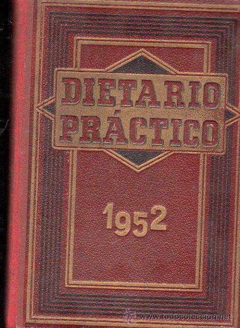 Second hand books: DIETARIO PR&Aacute;CTICO, LIBRO DE CAJA, 1952, 17 POR 23CM