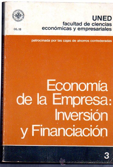 Second hand books: ECONOM&Iacute;A DE LA EMPRESA: INVERSI&Oacute;N Y FINANCIACI&Oacute;N, UNED,1984,TEMA XXXI -XXXVI, 228 P&Aacute;GINAS, 17 POR 24