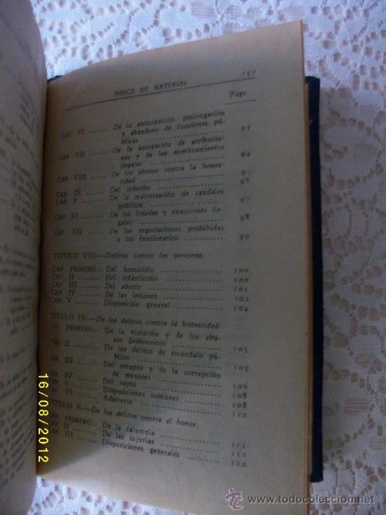 Libros de segunda mano: CODIGO PENAL ESPA&Ntilde;OL 1946 - Foto 5