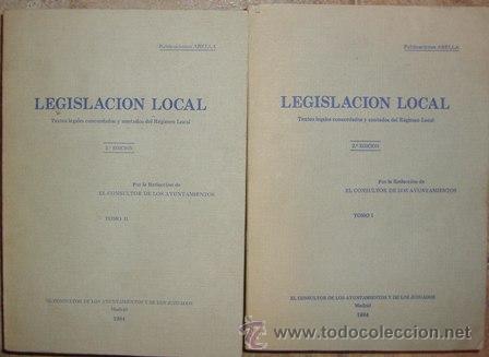 Libros de segunda mano: Legislaci&oacute;n Local. Tomos I y II. ABELLA - Foto 1