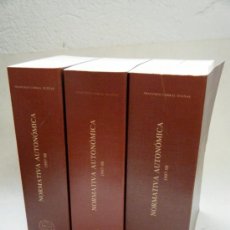 Libros de segunda mano: FRANCISCO CORRAL DUEÑAS . NORMATIVA AUTONÓMICA 1997 - 98 . TRES VOLS. . REF.JL3.257. Lote 36032655
