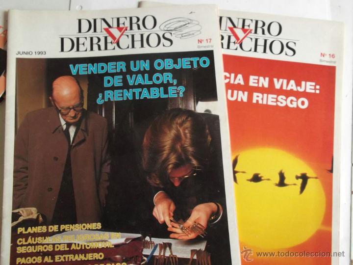 Libros de segunda mano: Dinero y Derechos no 16/17 Abril/Junio 1993. Asistencia en Viaje: Cubrir un riesgo. Vender un objeto