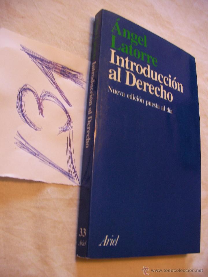Libros de segunda mano: INTRODUCCION AL DERECHO - ANGEL LATORRE - Foto 1