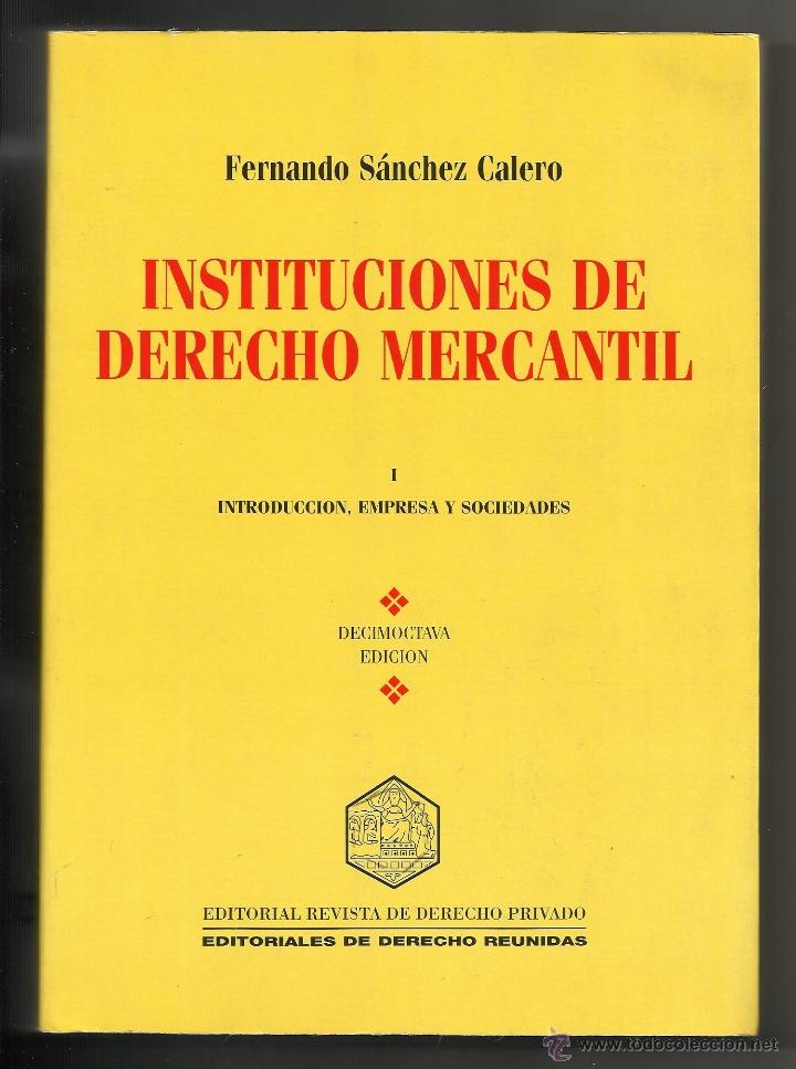 Instituciones De Derecho Mercantil Introducci Comprar Libros De 