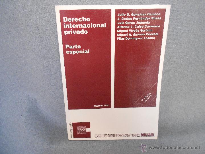 Libros de segunda mano: DERECHO INTERNACIONAL PRIVADO. PARTE ESPECIAL - Foto 1