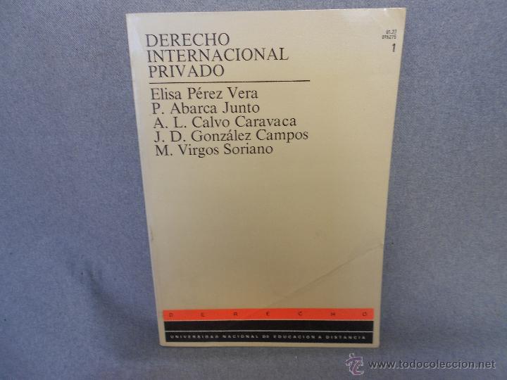 Libros de segunda mano: DERECHO INTERNACIONAL PRIVADO - Foto 1