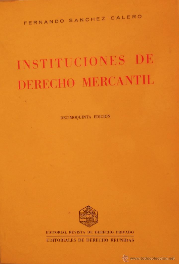 Libros de segunda mano: Instituciones de Derecho Mercantil - Foto 1