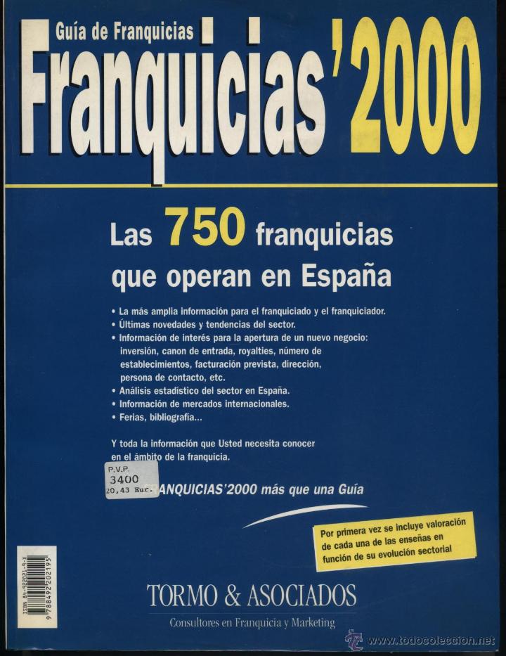 Libri di seconda mano: Gu&iacute;a de Franquicias 2000. Tormo & Asociados.