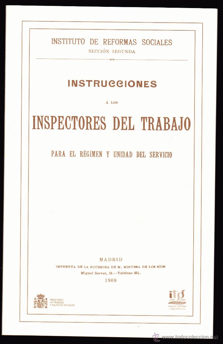 Livres d'occasion: INSTRUCCIONES A LOS INSPECTORES DE TRABAJO A&Ntilde;O 2006 .