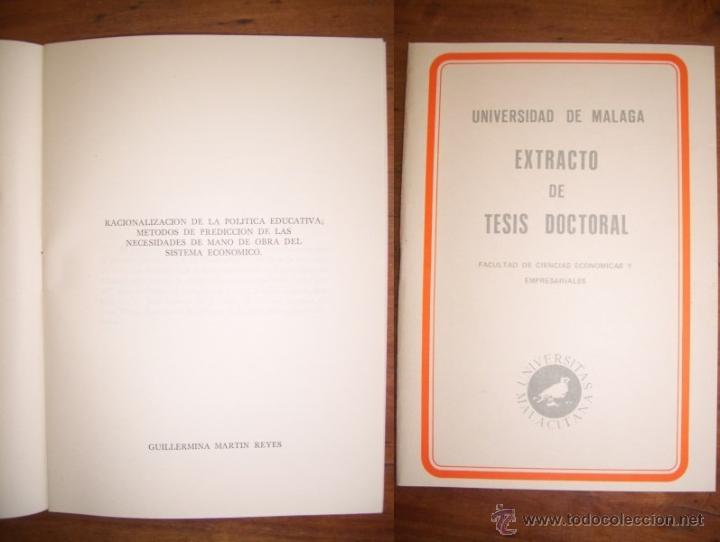 Libri di seconda mano: MART&Iacute;N REYES, Guillermina. Racionalizaci&oacute;n de la pol&iacute;tica educativa ; M&eacute;todos de predicci&oacute;n de las..