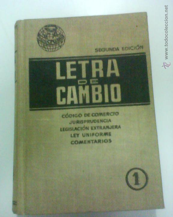 Libros de segunda mano: LETRA DE CAMBIO - 2&ordf; EDICION 1950 - Foto 1