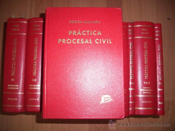 Libri di seconda mano: BROC&Aacute;, Guillermo Mar&iacute;a de. Pr&aacute;ctica procesal civil : Adaptada a la Ley Org&aacute;nica del Poder Judicial..