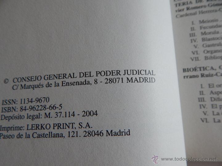 Libros de segunda mano: Gen&eacute;tica y derecho - Consejo General del Poder Judicial, 2004 - Foto 2