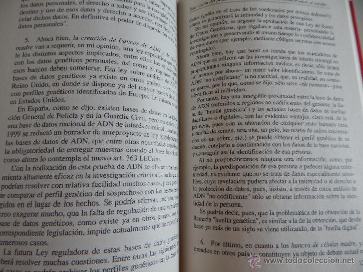 Libros de segunda mano: Gen&eacute;tica y derecho - Consejo General del Poder Judicial, 2004 - Foto 5