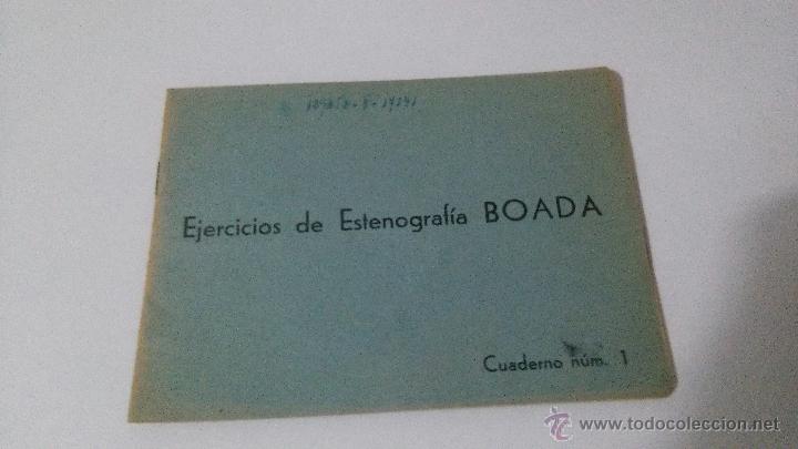 Libros de segunda mano: EJERCICIOS DE ESTENOGRAF&Iacute;A BOADA CUADERNO N&ordm; 1 - Foto 1