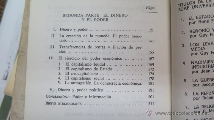 Libros de segunda mano: EL DINERO Y EL PODER. PHILIPPE D&acute;ARCY - Foto 3
