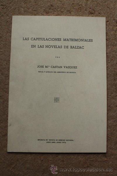 las capitulaciones matrimoniales en las novelas - Comprar ...