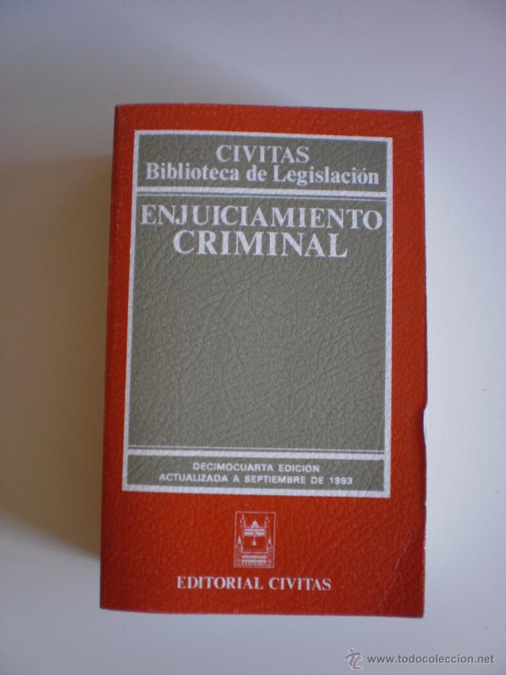 Libros de segunda mano: ENJUICIAMIENTO CRIMINAL - Foto 1