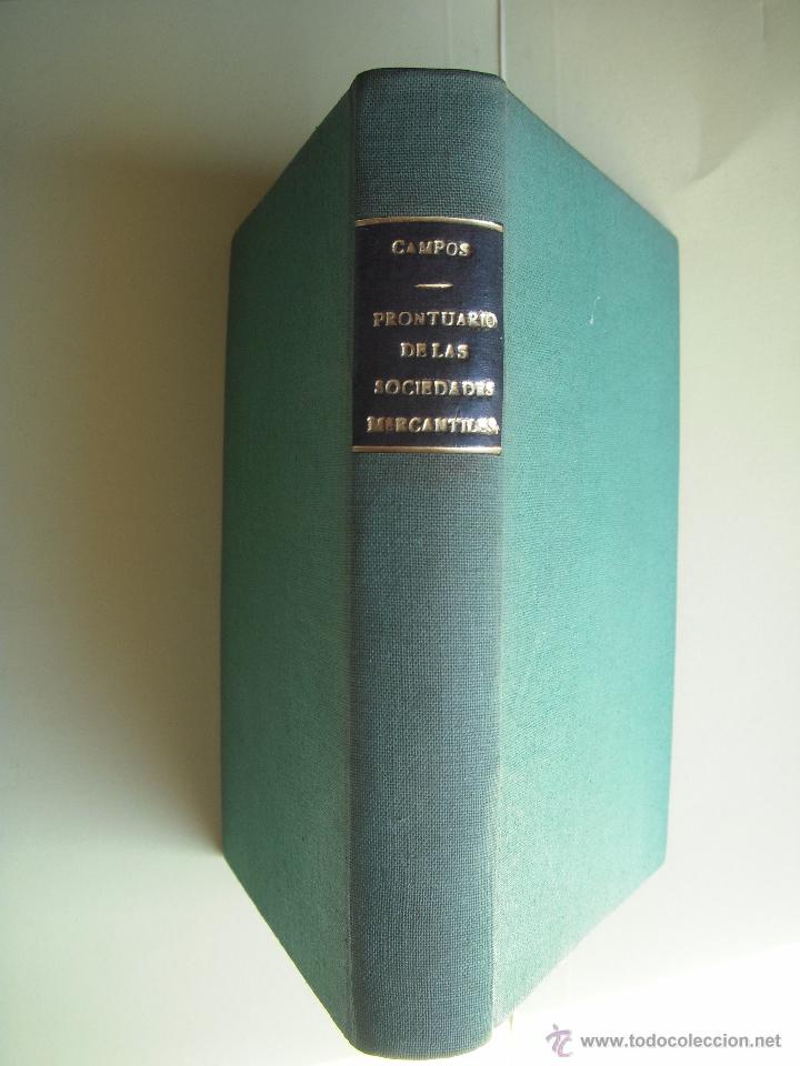 Libros de segunda mano: PRONTUARIO DE INTERVENCIONES ESTATALES EN LAS SOCIEDADES MERCANTILES - JOSE LUIS DE CAMPOS - 1944