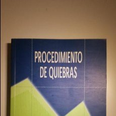 Libros de segunda mano: PROCEDIMIENTO DE QUIEBRAS. - MORENO MURCIANO, HONORATO. Lote 56031419