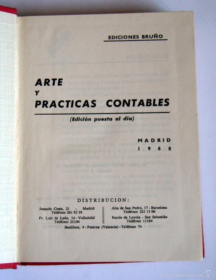 Libros de segunda mano: ARTE Y PRACTICAS CONTABLES - EDICIONES BRU&Ntilde;O. 1968 - Foto 3
