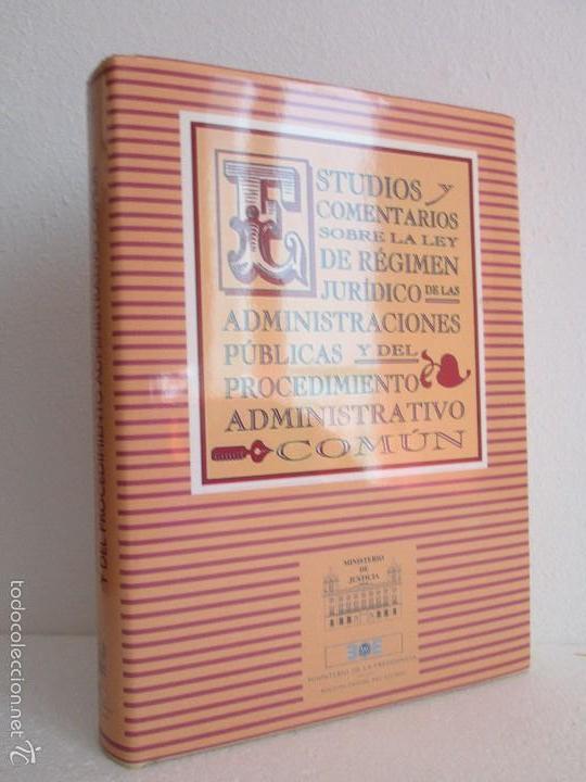 Livros em segunda m&atilde;o: ESTUDIOS Y COMENTARIOS SOBRE LA LEY DE REGIMEN JURIDICO DE LAS ADMINISTRACIONES PUBLICAS. TOMO I.