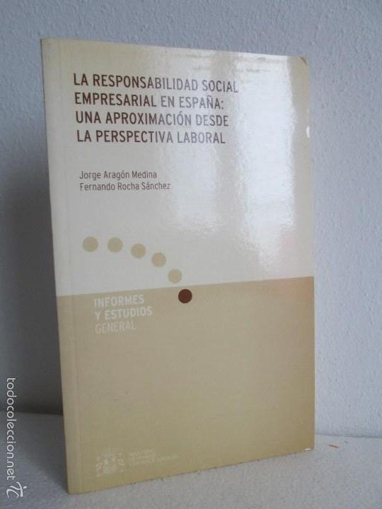 Livros em segunda m&atilde;o: LA RESPONSABILIDAD SOCIAL EMPRESARIAL EN ESPA&Ntilde;A: UNA APROXIMACION  DESDE LA PERSPECTIVA LABORAL.