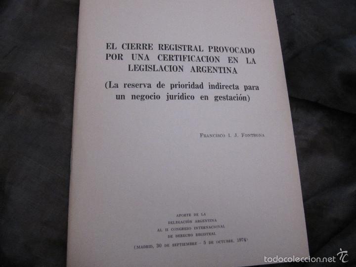 Libros de segunda mano: el cierre registral provocado por una certificaci&oacute;n en la legislaci&oacute;n argentina